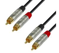 Adam Hall 4 Star Series 3m Rean 2x RCA Male to 2x RCA Male Audio Cable
