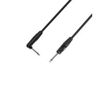 Adam Hall 4 Star Series 3m Rean 6.3mm Jack Mono to 6.3mm Angled Jack Mono Instrument Cable