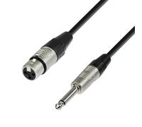 Adam Hall 4 Star Series 6m Rean XLR Female to 6.3mm Jack Mono Microphone Cable