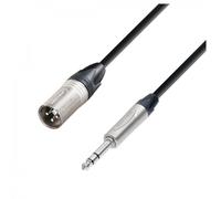 Adam Hall 5 STAR Neutrik Balanced XLR (M) to TRS 1/4" Jack Cable 1.5m