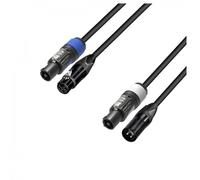 Adam Hall 5 STAR Neutrik DMX 3-Pin to powerCON Hybrid Cable 5m