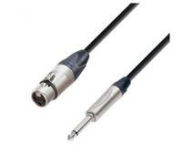 Adam Hall 5 STAR Neutrik XLR (F) to Unbalanced TS 1/4" Jack Cable 5m