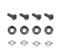 Adam Hall 5929 M12 AH - Rack Mounting Kit with M6 Screws, Cage Nuts and Cup Washers for 19" Racks, black