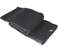 Adam Hall Accessories 0152 X 35 - Stage molton B1 black with Eyelets burnished 3 x 5 m