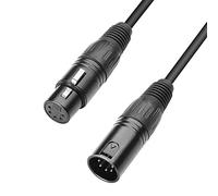 10m Adam Hall Lighting DMX Cable 5-pin Female XLR to 5-pin Male XLR