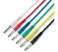 Adam Hall Cables 3 Star IPP 0120 Set Patch Cable Set | Adam Hall Jack TS | 1.2