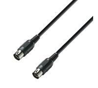 Adam Hall Cables 3 STAR MIDI 0150 BLK Schw, Cable 1.5 M-Male-DIN 5-P 250106-0008