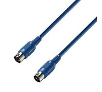Adam Hall Cables 3 STAR MIDI 0150 BLU Blue, Cable 1.5 M-Male-DIN 5-P 250106-0007