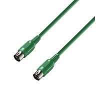 Adam Hall Cables 3 Star Midi 0150 Grn Green, 1,5 M-Male-Din 5-P 250106-0008