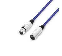 Adam Hall cables 3 STAR MMF 0100 BL Microphone Cable XLR Female to XLR Male 1 m Blue