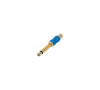 Adam Hall Cables 4 STAR A RF2 JM2 G BLU LINEBLU Line Adapter | Cinch Female x Jack TS
