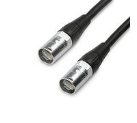 Adam Hall Cables 4 Star ECON CAT6A Network Cable Cat.6a (S/FTP) RJ45 to RJ45 with Protective Housing 1 m Black