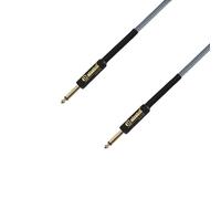 Adam Hall Cables 4 STAR IPP 0300 BLU Instrument Cable | Nylon jacket Adam Hall Jack TS | 3 m