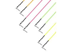 Adam Hall Cables 4 STAR IRR 0060 NEO SET Pedalboard Patch Cable | Set of 4 Adam Hall angled Jack TS | 0.6 m