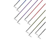 Adam Hall Cables 4 STAR IRR 0060 SET Pedalboard Patch Cable | Set of 5 Adam Hall angled Jack TS | 0.6 m