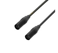 Adam Hall Cables 5 STAR DGG 0020 - Adapter cable, XLR 5 pin male to XLR 5 pin male, black, 0.2 m