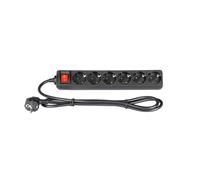 Adam Hall EU Power Strip with On/Off Switch 6 Sockets