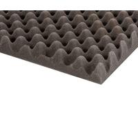 Adam Hall Foam, 200 cm x 100 cm x 30 mm, Polyester, Grey, Soundproofing Foam