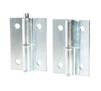 Adam Hall Galvanised Detachable Left Side Hinge Pair with Pin