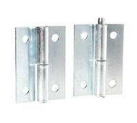 Adam Hall Galvanised Detachable Right Side Hinge Pair with Pin