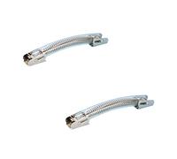 Adam Hall Hardware 3428 M2 AH 2x - 2x strap handle with transparent PVC handle, 210 mm