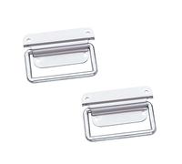 Adam Hall Hardware 3440 M2 AH - 2x retractable handle, 2 pieces, galvanised steel