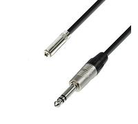 Adam Hall 4 STAR Rean Balanced TRS 3.5mm Mini Jack (F) to TRS 1/4" Jack Cable 6m