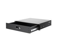 Adam Hall Rack Drawer 2U Aluminium Heavy Duty Studio Flightcase Touring Lockable