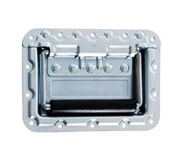 Adam Hall Recessed Sprung Handle large in Dish 9,5 mm deep with Rivet Protection (34087)