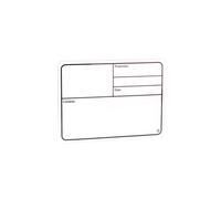 Adam Hall Hardware White Plastic Self Adhesive Wall Sign 130x85mm