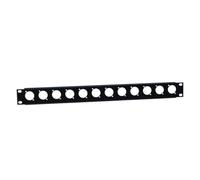 Adam Hall U-Shaped Rack Panel 1 U Steel for 12 XLR