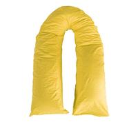 Adam Home 12 Ft Plain Dyed U Body Pregnancy Maternity Body Back Support Pillow Case Cover Only (Mustard)