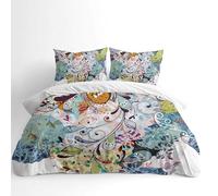 Adam Home 3D Digital Printed Floral Blossom Duvet Cover With Matching Pillowcases Home Bedroom Décor Microfiber King Bedding Set Made in UK |Abstract Florals