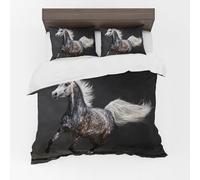 Adam Home 3D Duvet Cover Set With Pillowcases Home Bedroom Décor Digital Printed Microfiber King Bedding Set Made in UK|Horse in the Night
