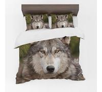Adam Home 3D Duvet Cover Set With Pillowcases Home Bedroom Décor Digital Printed Microfiber King Bedding Set Made in UK|Wolf in Jungle