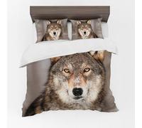 Adam Home 3D Duvet Cover Set With Pillowcases Home Bedroom Décor Digital Printed Microfiber Super King Bedding Set Made in UK|Lone Wolf