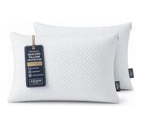 Adam Home Cooling Pillow Protectors (Pack of 2) - Breathable Zipped Pillowcase Covers, Feather Proof & Anti-Allergy, Soft Cooling Bedding Protectors, UK Standard Size
