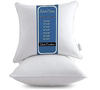 Adam Home Cushion Inserts 30cm x 45cm (12" x 18" inches) Quick Rebound Fluffy White Cushion Inner, Perfect Duck Feather Cushion Inserts for Sofa Cushion Pads (Pack of 2)