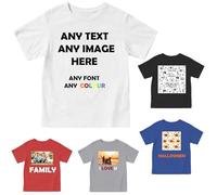 Adam Home Custom T-Shirts for Men - Personalised T-Shirt with Text or Photo - Short Sleeves - Made in UK - Design Your Own Custom T Shirt - Long Lasting Print (White, 2XL)