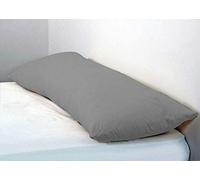 Adam Home Long Bolster Pillow & Pillow Case Body Pillow Neck Support - Grey - Super King 6Ft