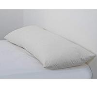 Adam Home Long Bolster Pillow & Pillow Case Body Pillow Neck Support - White - Double 4Ft 6Inch