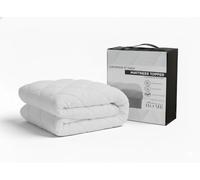 ADAM HOME Super King Mattress Topper - 4 Inch / 10 cm Thick, Quilted and Hypoallergenic, Mattress Topper Super Kingsize Bed Microfiber and Strong Corner Straps for Lasting Comfort (183 x 200 + 10 cm)