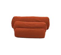 Adam Home Support Bed Bolster Pillow Cushion With Rust Cover 100% Cotton Dyed Cases Small-10x37 Cm