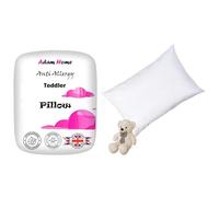 Adam Home Toddlers Cot Bed Pillow 100% Cotton Anti-Allergy Lightweight Sleeping Pillow for Children Kids, Newborn, Babies Hypoallergenic and Machine Washable 40x60 cm