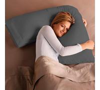 Adam Home V Pillow with Pillowcase Extra Filled Hollow Fiber for Neck Support, Orthopedic, Maternity Pregnancy & Nursing Super Soft & Comfortable V shaped Pillow with Pillowcase