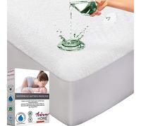 Adam Home Waterproof Cot Bed Mattress Protector (140 x 70 cm) Breathable & Moisture Proof Anti Allergic & Anti Dust/Mite Toddler Bed Mattress Protector Case Cover