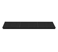 Adam Honed Black Granite Stone Fireplace Hearth, 54 Inch