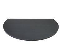 Adam Honed Black Granite Stone Truncated Hearth, 31 Inch