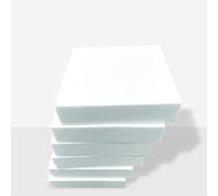 Adam Icon High Density White Firm Foam Upholstery Cushions for All type of Foam Cushioning Bench Stool window seat pads sofa Replacement Pet Bed dinning floor mat wheel chair (20" x 20" x 1")