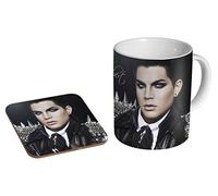 Adam Lambert Dark Ceramic Coffee MUG + Coaster Gift Set …